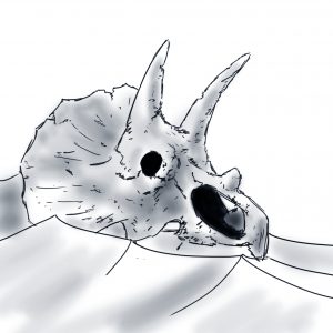 Zeichnung Bioseb Dino Fossil